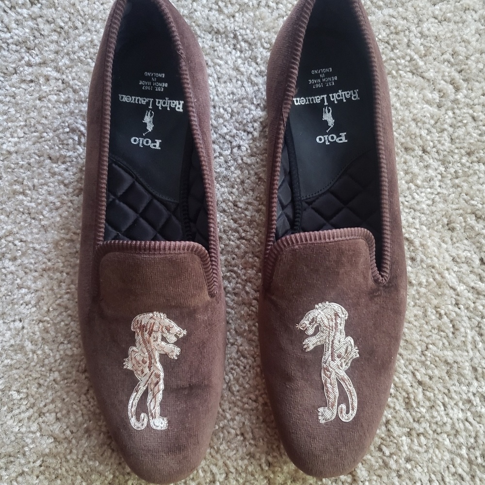 Vintage Polo Ralph Lauren Velvet slippers